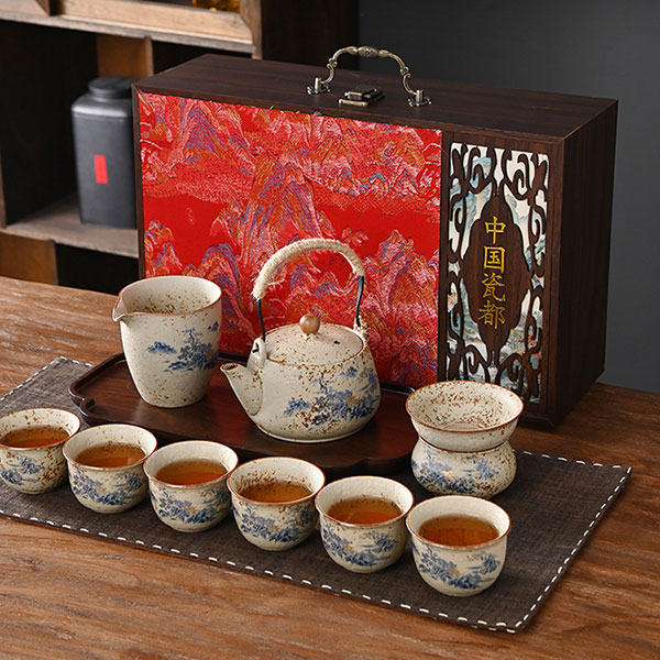Volcanic Stone Chinese Tea Set