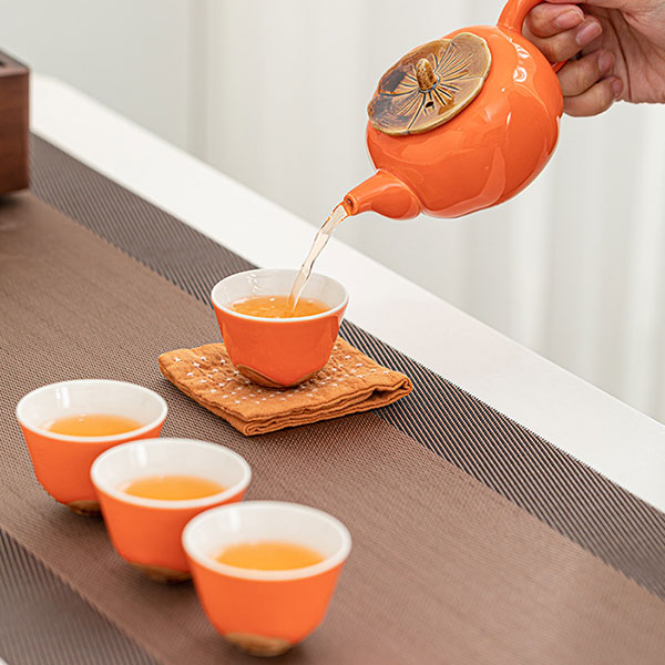 Persimmon Tea Set Wishes Come True