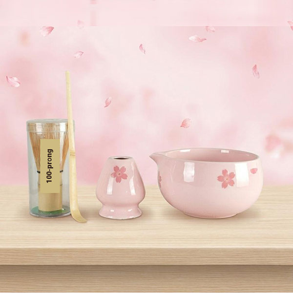 Cherry blossom style Matcha Tea Set