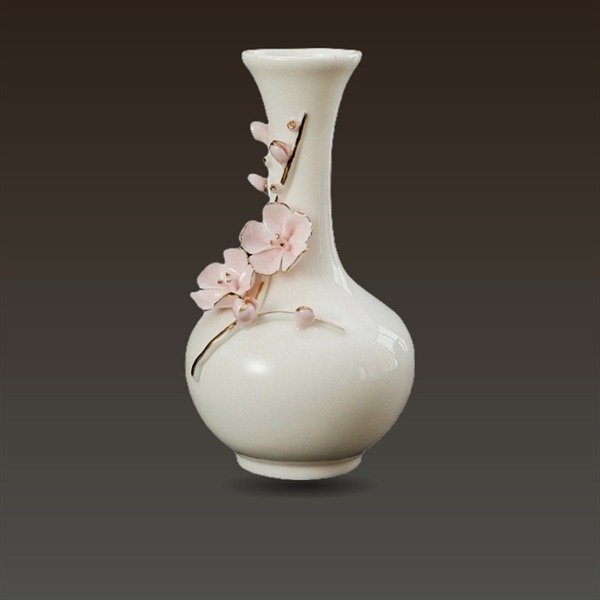 Handmade Hand-Pinched Floral Vase with Gold Detailing (Haute Couture ...
